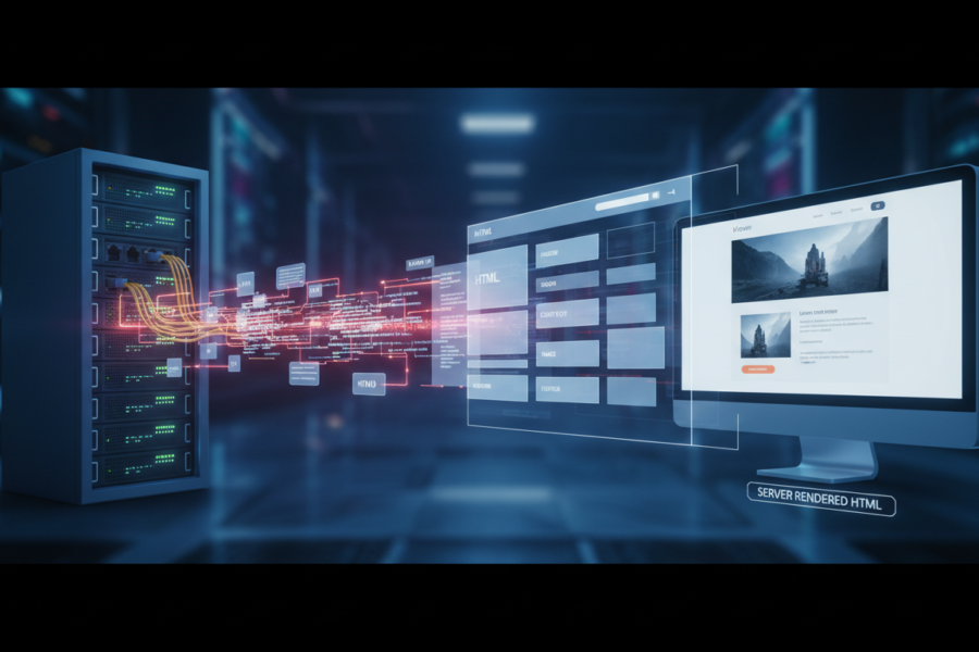 SSR là gì và quy trình hiển thị phía máy chủ.